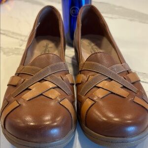Collection B Tan Leather Women's Loafers